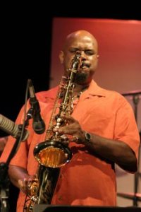 Dale fielder sax orange shirt