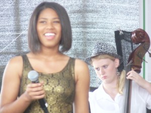 Girl Bassist & vocalist Central ave Jazz fest 2014