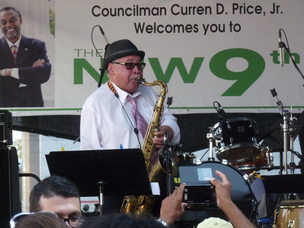 Justo Amario  sax Central ave Jazz fest 2014