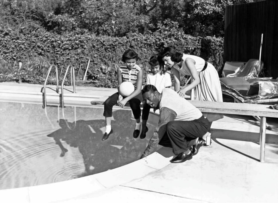 Nat Cole in Hancock Park 1950s
